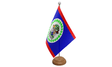 Flagmania Belize wooden hand flags, 9x6 inch, pack of 12, no bases