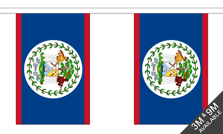 Belize 3 metre bunting, 10 flags - Flagmania