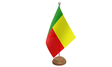 Flagmania Benin wooden hand flags, 9x6 inch, pack of 12, no bases