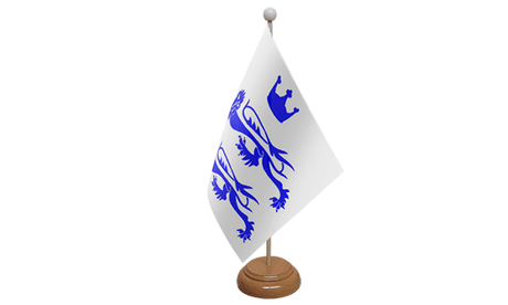 Flagmania Berkshire Old wooden hand flags, 9x6 inch, pack of 12, no bases