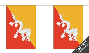 Flagmania Bhutan Bunting, 9 metre bunting