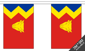 Birmingham 3 metre bunting, 10 flags - Flagmania