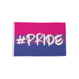 Bisexual #Pride Flag 5ft x 3ft in pink purple and blue with white #PRIDE lettering