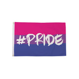 Bisexual #Pride Flag 5ft x 3ft in pink purple and blue with white #PRIDE lettering