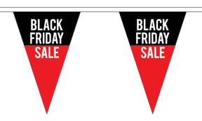 Flagmania Black Friday Triangle Bunting 20 metre bunting