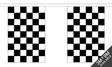 Flagmania Black and White Check Bunting, 9 metre bunting