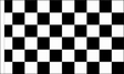 Flagmania Black and White Check (Sleeved) 3ft x 2ft Polyester Flag on white background