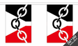 Black Country 3 metre bunting, 10 flags - Flagmania