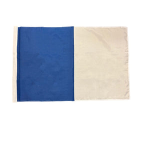 Flagmania Blue And White Irish County Flag (Sleeved) 3ft x 2ft Polyester Flag on white background