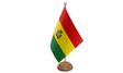 Flagmania Bolivia wooden hand flags, 9x6 inch, pack of 12, no bases