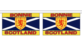 Flagmania Bonnie Scotland Horizontal Bunting, 9 metre bunting