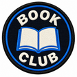 Book Club 80mm embroidered patch