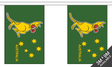 Flagmania Boxing Kangaroo Bunting, 9 metre bunting