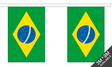 Flagmania Brazil Bunting, 9 metre bunting