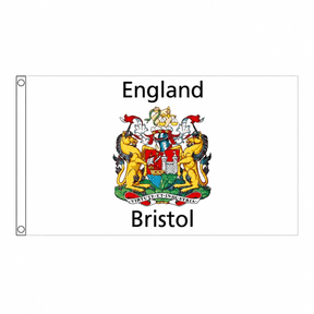 Bristol Flag centred on square white background