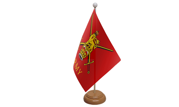 Flagmania British Army wooden hand flags, 9x6 inch, pack of 12, no bases
