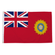 British Raj Red Ensign flag with Union Jack and star emblem on red, 5ft x 3ft