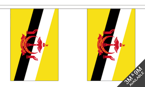 Brunei 3 metre bunting, 10 flags - Flagmania