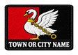Buckinghamshire personalised county patch artwork preview, 90 x 60mm
