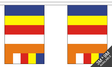 Buddhism 3 metre bunting, 10 flags - Flagmania