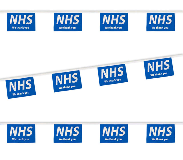Flagmania NHS We Thank You Bunting, 9 metre bunting
