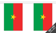 Burkina Faso 3 metre bunting, 10 flags - Flagmania
