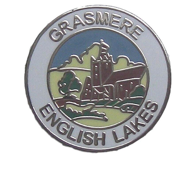 Grasmere English Lakes Quality Enamel Lapel Pin Badge image 0