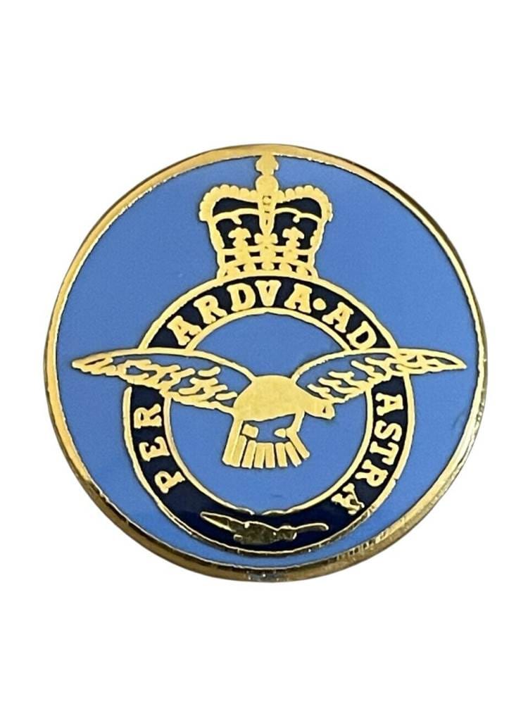 Royal Air Force RAF Round Crest - MOD Military Approved RAF Enamel Pin Badge image 1