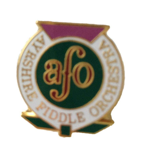 Ayrshire Fiddle Orchestra AFO Scotland Quality Enamel Lapel Pin Badge image 0