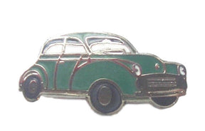Morris Minor Green Motorcar Quality Enamel Lapel Pin Badge image 0