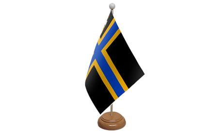 Flagmania Caithness wooden hand flags, 9x6 inch, pack of 12, no bases