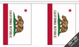California 3 metre bunting, 10 flags - Flagmania
