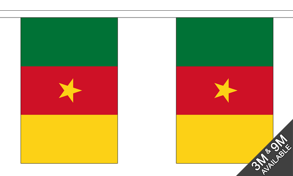 Flagmania Cameroon Bunting, 9 metre bunting