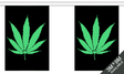 Cannabis 3 metre bunting, 10 flags - Flagmania