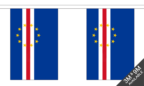 Flagmania Cape Verde Bunting, 9 metre bunting
