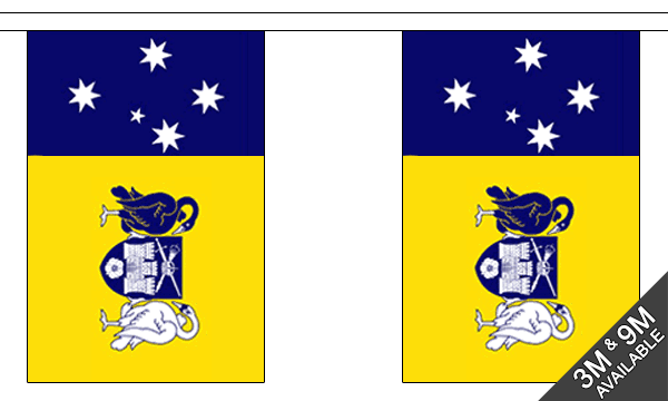 Capital Territory 3 metre bunting, 10 flags - Flagmania