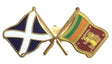 Scotland & Sri Lanka Flags Friendship Courtesy Enamel Lapel Pin Badge T1024 image 0