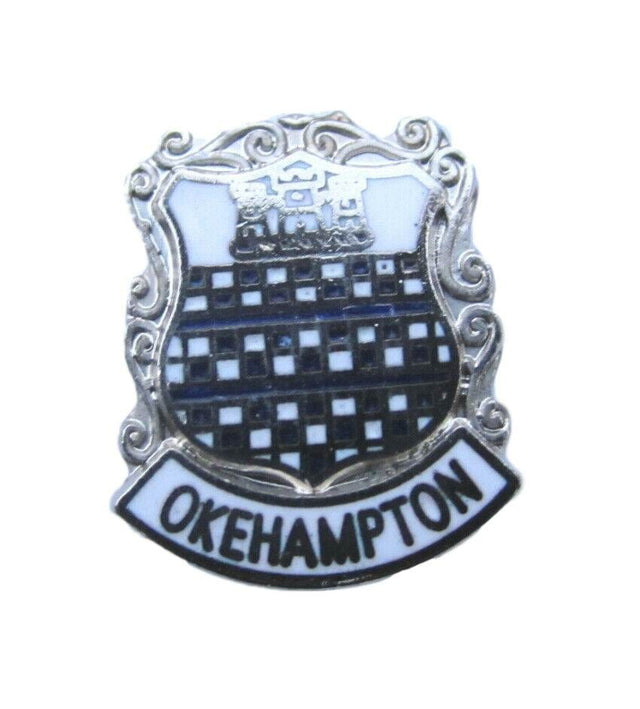Okehampton Quality Enamel Lapel Pin Badge image 0