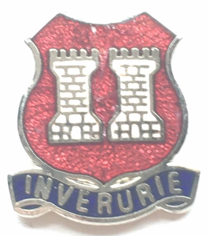 Inverurie Small Quality enamel lapel pin badge T188 image 0