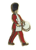 UK Drummer Military Quality enamel lapel pin badge image 0