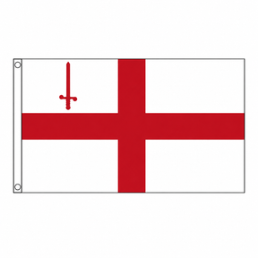 City of London Flag centred on square white background