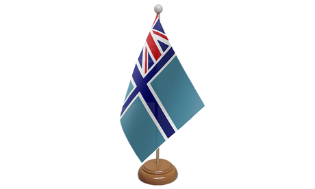 Flagmania Civil Air Ensign wooden hand flags, 9x6 inch, pack of 12, no bases
