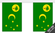 Cocos Keeling Islands 3 metre bunting, 10 flags - Flagmania