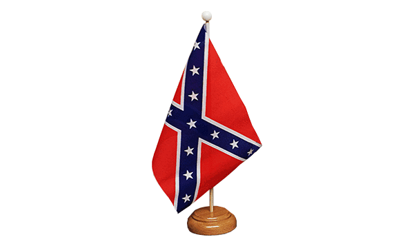 Flagmania Confederate wooden hand flags, 9x6 inch, pack of 12, no bases