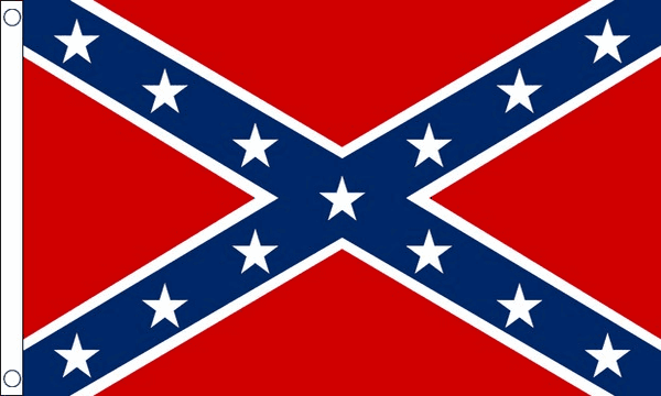 Flagmania Confederate 3ft x 2ft Nylon Flag on white background
