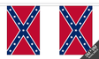 Flagmania Confederate Bunting, 9 metre bunting