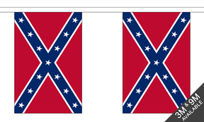 Flagmania Confederate Bunting, 9 metre bunting