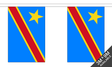 Flagmania Congo DR 2006 Bunting, 9 metre bunting