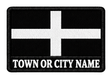 Cornwall personalised county patch artwork preview, 90 x 60mm