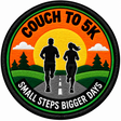 Couch to 5K Small Steps Bigger Days 80mm embroidered patch